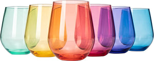 Acrylic Colored Stemless Glasses