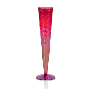 Red Aperitivo Slim Champagne Flute - Luster Red