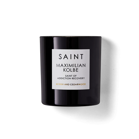 Saint Maximilian Kolbe - Saint of Addiction Recovery Candle