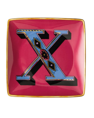 Versace Alphabet Canape Dish - X