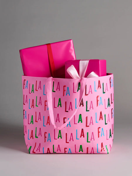 Fa La La Gifting Tote - Pink