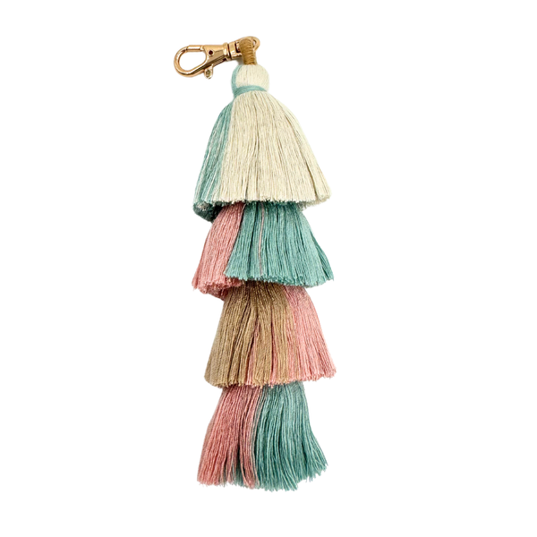 TASSEL | MANY COLORS & STYLES | Perfect Boho Accessory for Mahjong Tile Bags or Pouches: Purple- 3 Layer