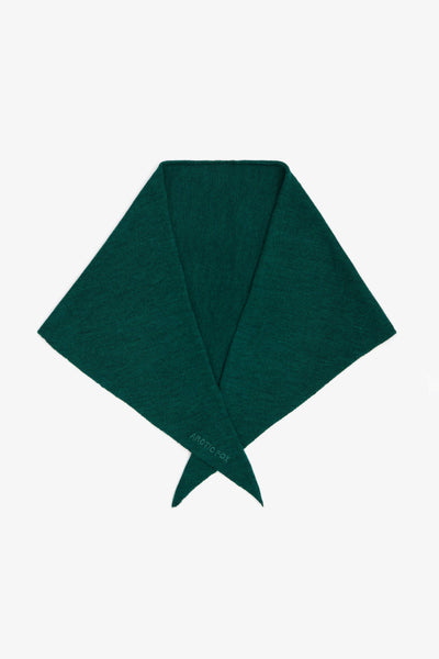 Merino Wool Triangle Scarf - Green