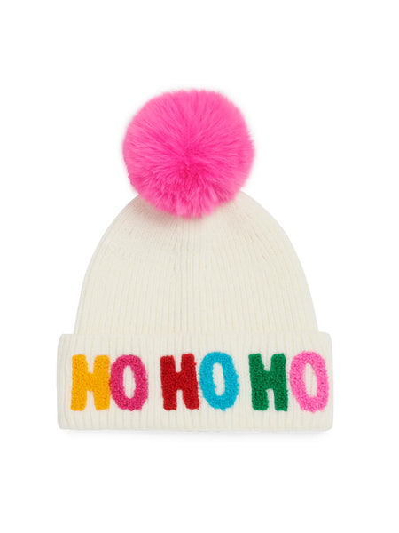 Ho Ho Ho Beanie - White