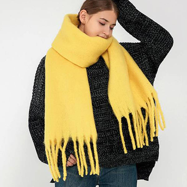 Soft Mohair Feel Scarf - Cozy Winter Wrap_CWASC0323: ROYAL / (OS) 1