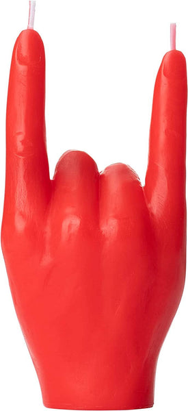 Gute Rock & Roll Hand Candle, Sign of The Horns Hand Gesture