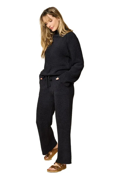 Marshmallow Rib Mock Neck with Long Pant, various colors
