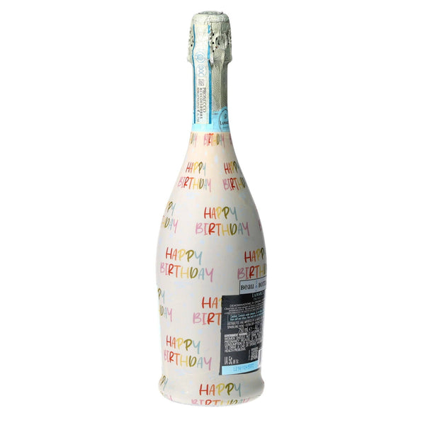 Birthday in Pastel Prosecco Bottle Wrap