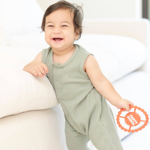 Party Animal Happy Teether: Orange