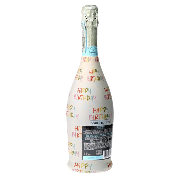 Birthday in Pastel Prosecco Bottle Wrap