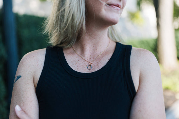 How Sweet It Is Stainless Steel & Gold Plated Necklace