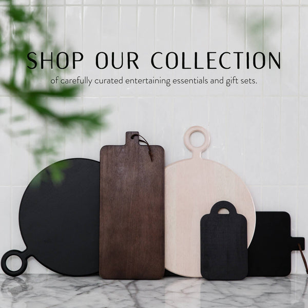7 Piece Charcuterie Board Gift Set, Brown: Brown