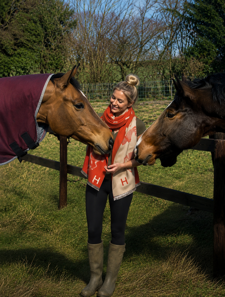 Equestrian Orange / Cream Stable Reversible Wrap