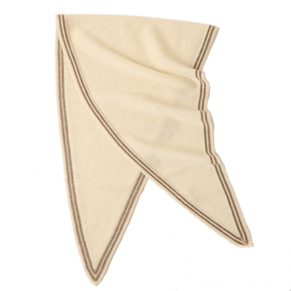 Lightweight Knit Wrap – Soft Triangle Neck Scarf_CWASC2704: LIGHTGREY / (OS) 1