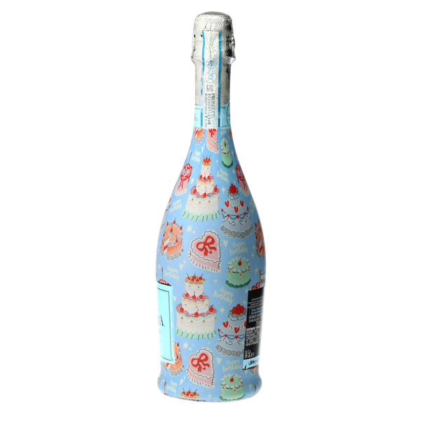 Birthday Patisserie Prosecco Bottle Wrap