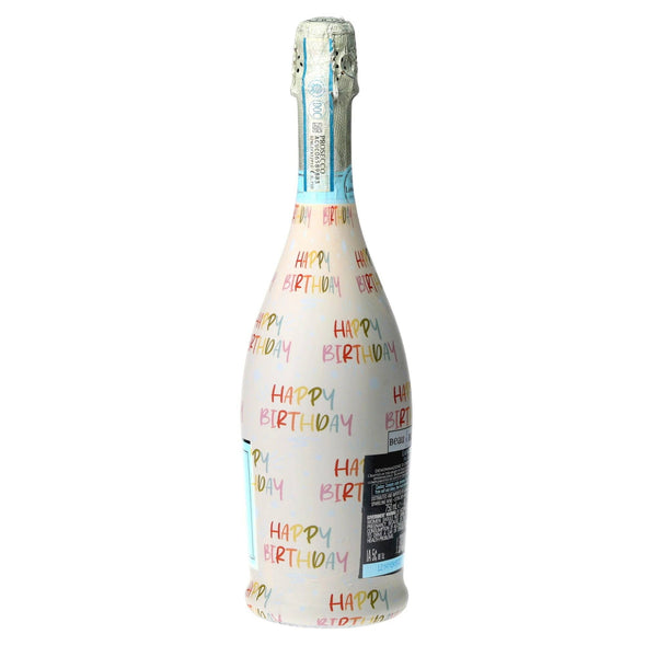 Birthday in Pastel Prosecco Bottle Wrap