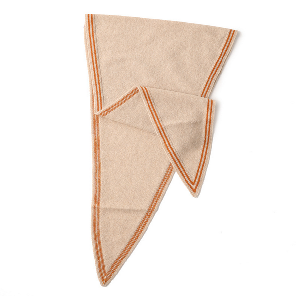 Lightweight Knit Wrap – Soft Triangle Neck Scarf_CWASC2704: LIGHTGREY / (OS) 1