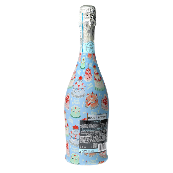 Birthday Patisserie Prosecco Bottle Wrap