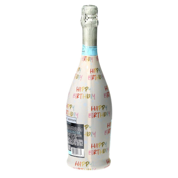Birthday in Pastel Prosecco Bottle Wrap