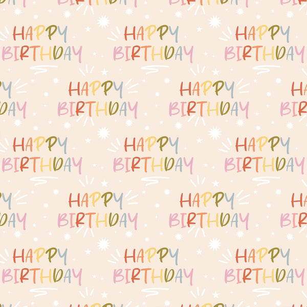 Birthday in Pastel Prosecco Bottle Wrap