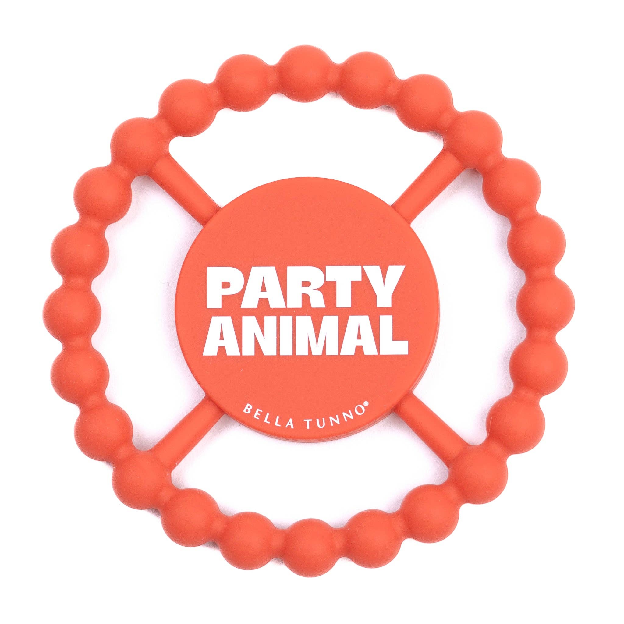 Party Animal Happy Teether: Orange