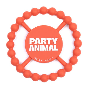 Party Animal Happy Teether: Orange