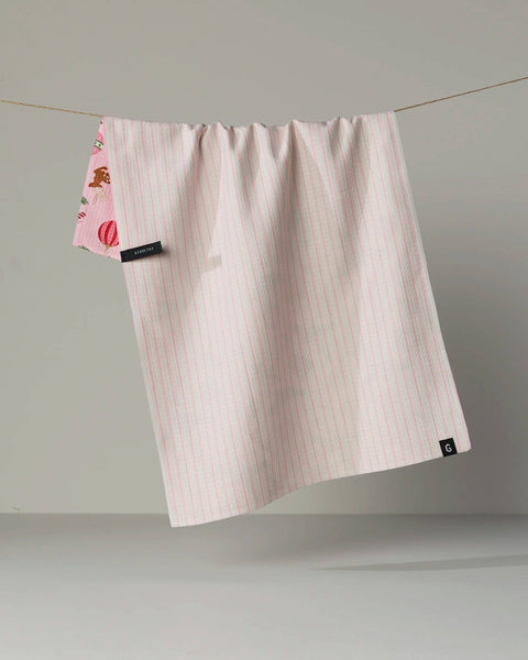Pink Tidings Luxe Kitchen Towel - Holiday 2026