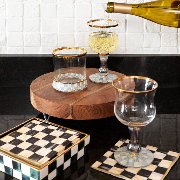 Courtly Check Cocktail Paper Napkins
