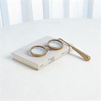 Longnette Magnifying Glass - Antique Brass