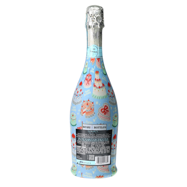 Birthday Patisserie Prosecco Bottle Wrap