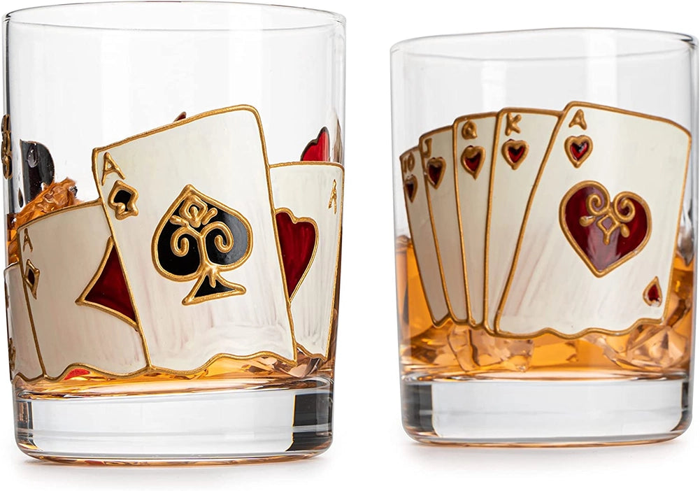 Casino Glasses Set of 2