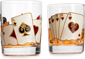 Casino Glasses Set of 2