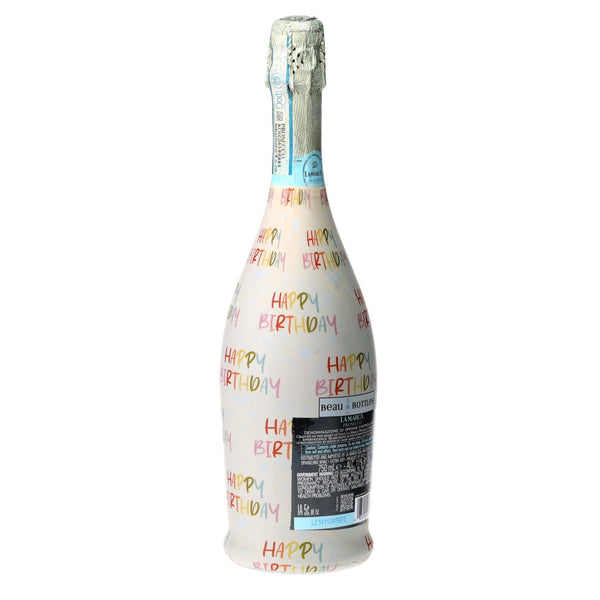 Birthday in Pastel Prosecco Bottle Wrap