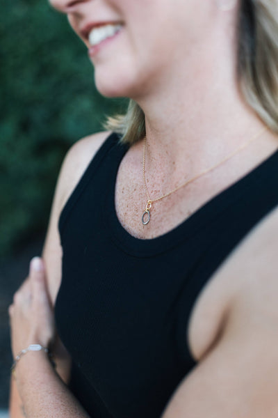 How Sweet It Is Stainless Steel & Gold Plated Necklace