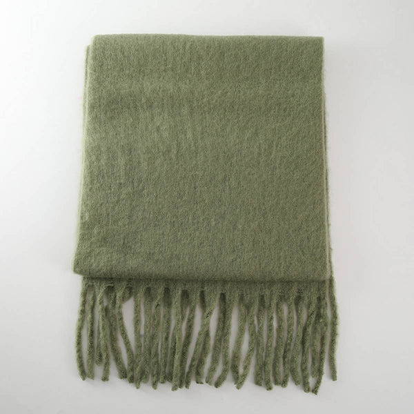 Soft Mohair Feel Scarf - Cozy Winter Wrap_CWASC0323: ROSE / (OS) 1