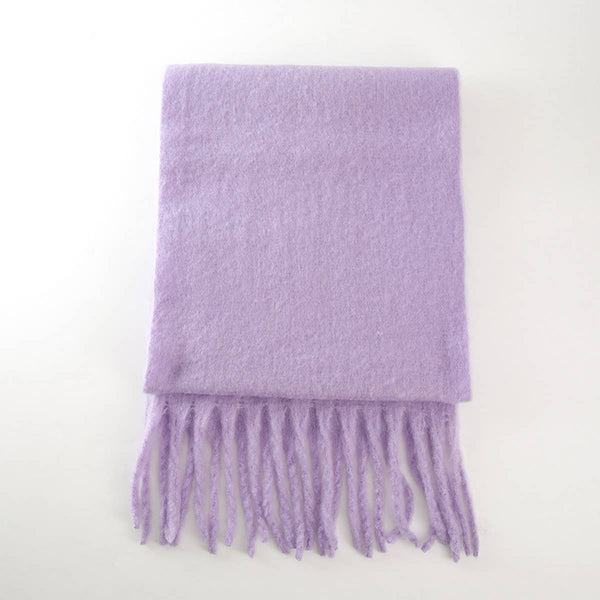 Soft Mohair Feel Scarf - Cozy Winter Wrap_CWASC0323: ROSE / (OS) 1