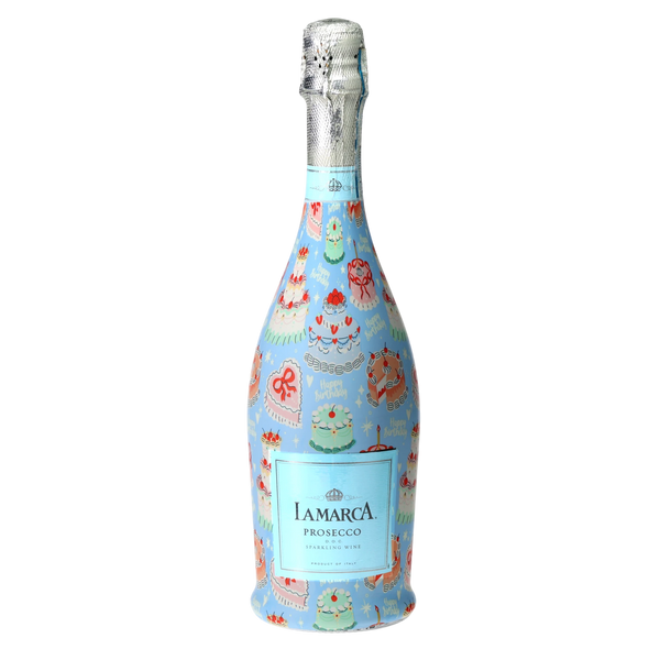 Birthday Patisserie Prosecco Bottle Wrap