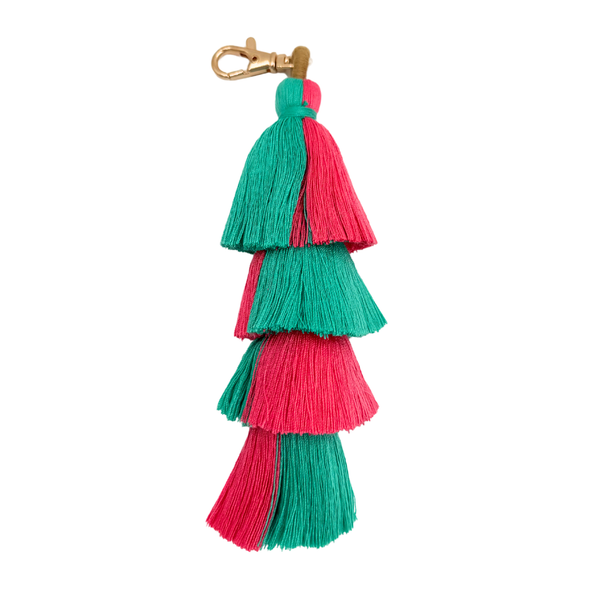 TASSEL | MANY COLORS & STYLES | Perfect Boho Accessory for Mahjong Tile Bags or Pouches: Purple- 3 Layer
