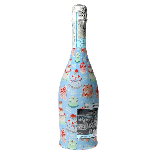 Birthday Patisserie Prosecco Bottle Wrap