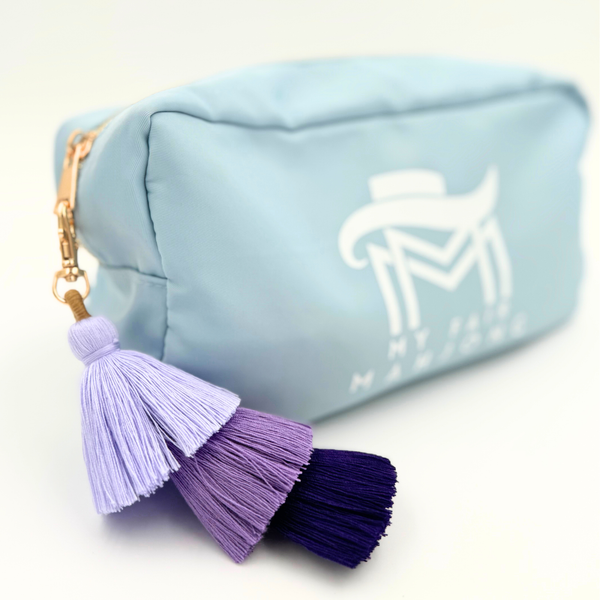 TASSEL | MANY COLORS & STYLES | Perfect Boho Accessory for Mahjong Tile Bags or Pouches: Purple- 3 Layer