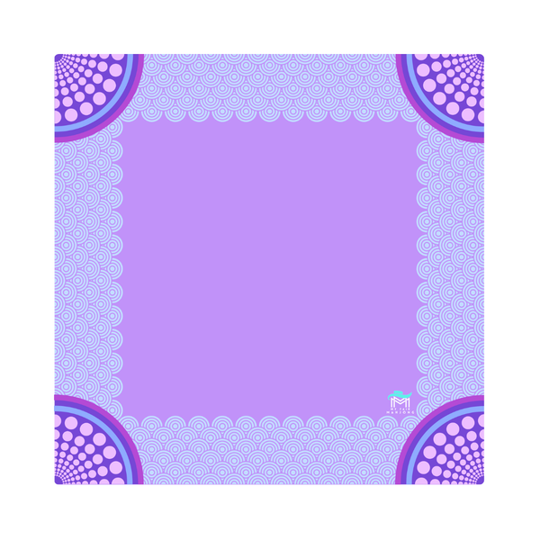 Purple MAHJONG MAT  |  Confetti  |  33" x 33":