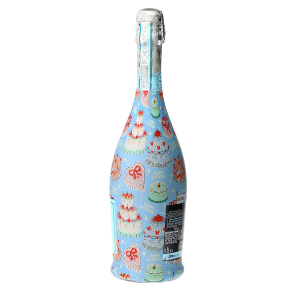 Birthday Patisserie Prosecco Bottle Wrap