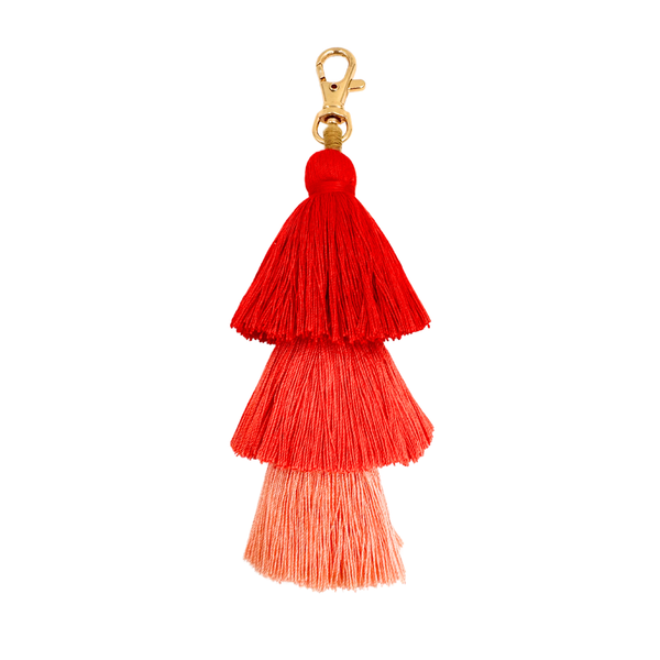 TASSEL | MANY COLORS & STYLES | Perfect Boho Accessory for Mahjong Tile Bags or Pouches: Purple- 3 Layer