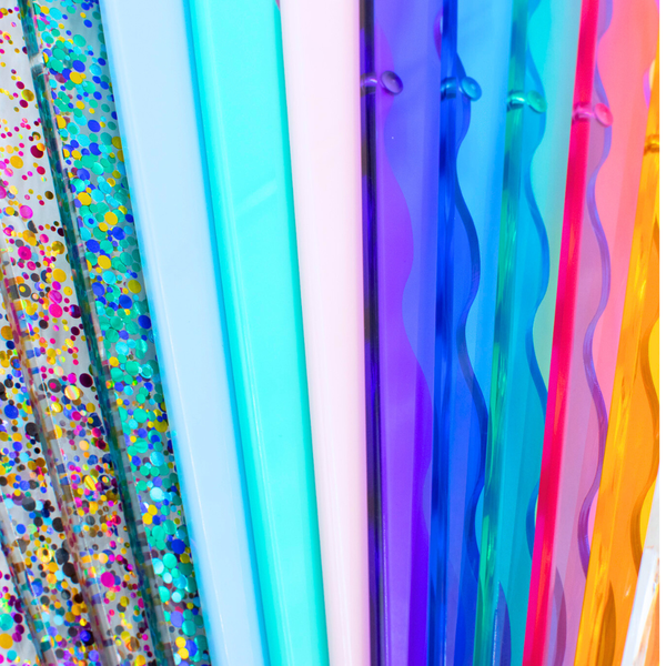 Wavy Bright Purple MAHJONG RACK PUSHER ADD ON-MAGNETIC | Premium Acrylic Set(4):Transparent