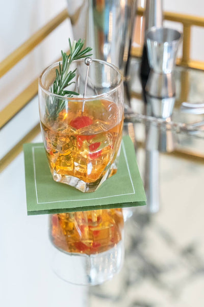 Olive (Green) Cocktail Napkin Roll