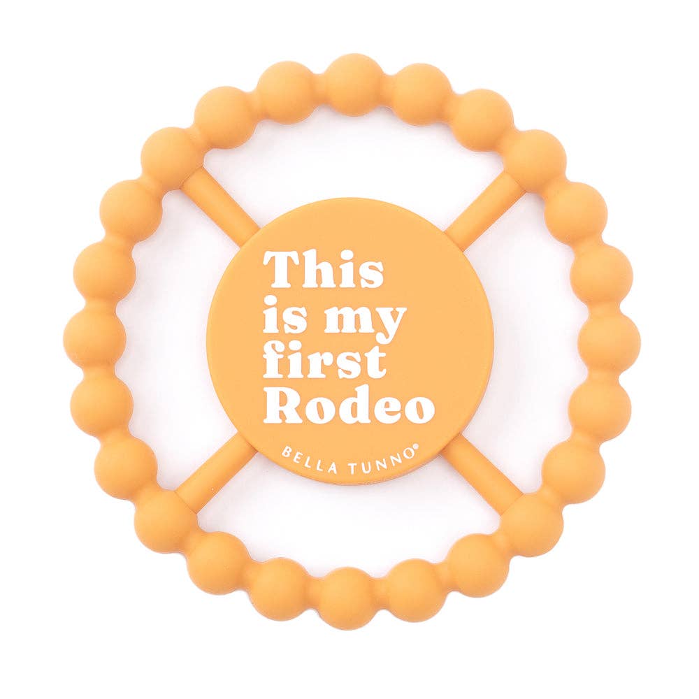 First Rodeo Happy Teether: Orange