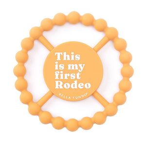 First Rodeo Happy Teether: Orange
