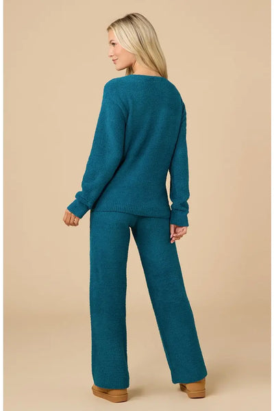 Marshmallow V-Neck Lounge Set, various colors