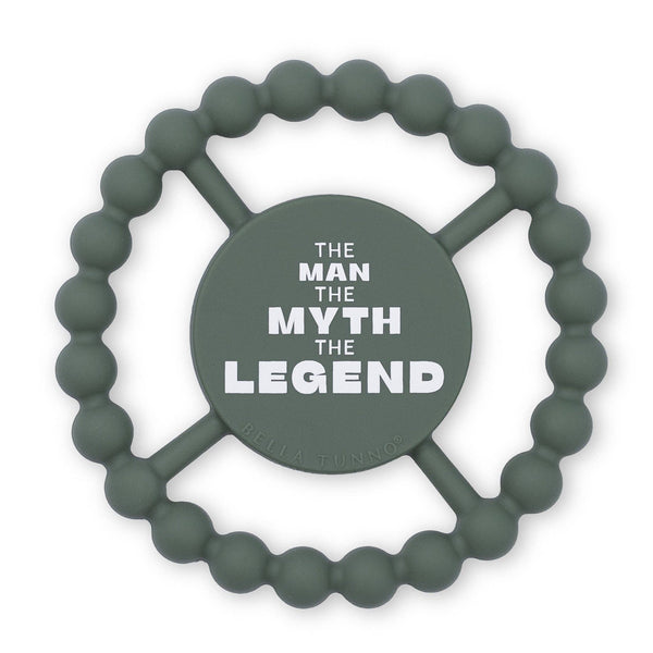 Man Myth Legend Happy Teether: Green