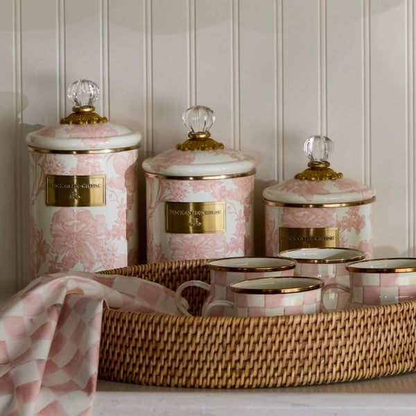 Rosy English Garden Medium Canister